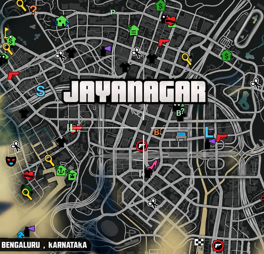Jayanagar Bengaluru Map